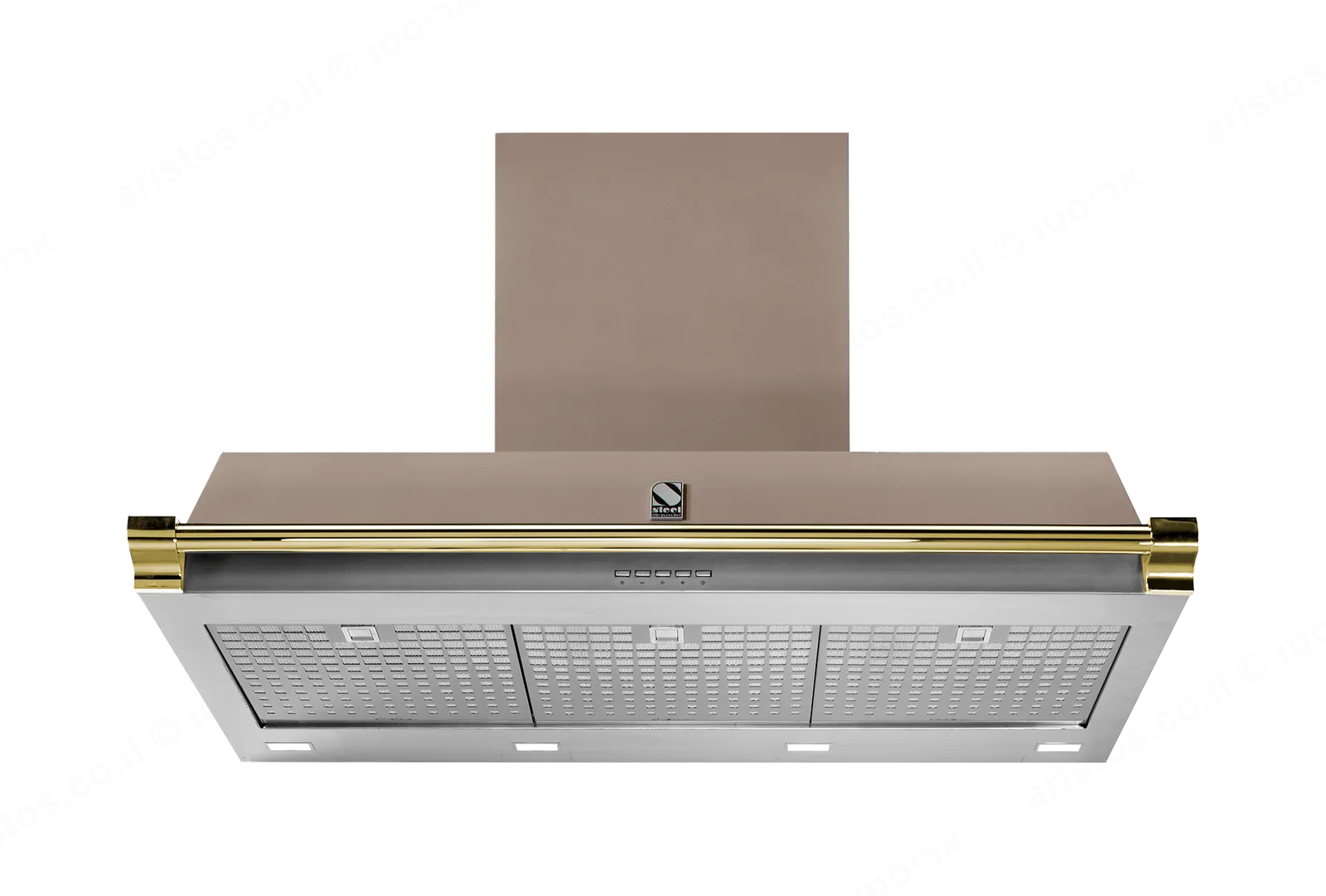 Steel קולט אדים 100 ס"מ סדרת Ascot תוצרת Steel דגם AKL100 גימור אבן — תמונה 4